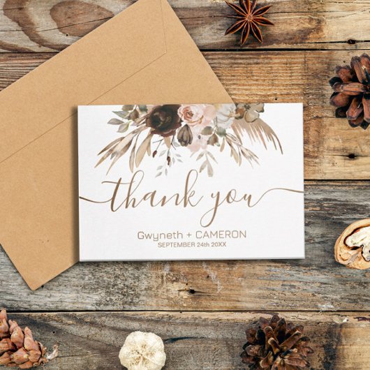 ボホフローラパンプキンサンキュー サンキューカード