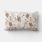 ボホフローラパーソナライズされた装飾用クッション ランバークッション (裏面)