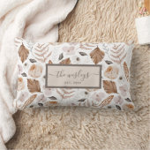 ボホフローラパーソナライズされた装飾用クッション ランバークッション (ブランケット)