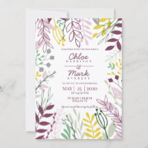 ボホフローラパープルイエローサマー結婚ズ