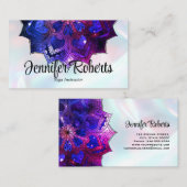 ボホフローラパープルマンダラヨガインストラクターホロ 名刺 (正面/裏面)
