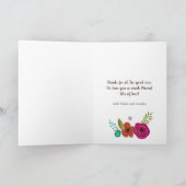 ボホフローラピンクマガーリーザーズ日スケッチ カード (内部)