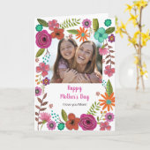 ボホフローラピンクマガーリーザーズ日スケッチ カード (黄色い花)