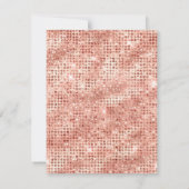 ボホフローラピンク女性のカーボーイ誕生日ロデオ 招待状 (裏面)