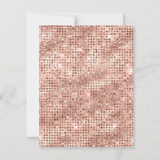 ボホフローラピンク女性のカーボーイ1日 招待状 (裏面)