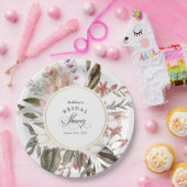 ボホフローラファンタジー水彩ブライダルシャワー ペーパープレート (パーティー)