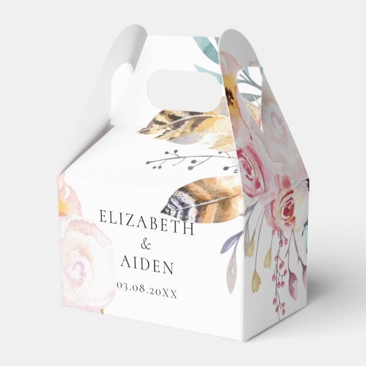 ボホフローラフェザー&ワテ結婚ス フェイバーボックス (正面サイド)