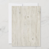 ボホフローラフェザー〔雄ジカの〕枝角スカルウッド結婚ズ 招待状 (裏面)