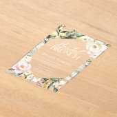 ボホフローラフレームブライダルブランチブライダルシャワー アクリル招待状 (レイダウン)
