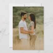 ボホフローラフレームワイルドフラワー結婚ズ セーブザデート (裏面)