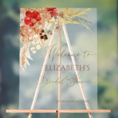 ボホフローラブライダルシャワーウェルカムアクリルサイン アクリルサイン (ニュートラル)