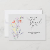 ボホフローラブライダルシャワーサンキューカード カード (正面)