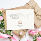 ボホフローラブライダルシャワーサンキュー エンクロージャーカード