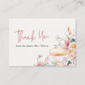 ボホフローラブライダルシャワーサンキュー エンクロージャーカード (正面)