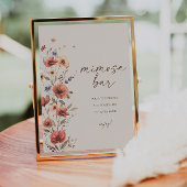 ボホフローラブライダルシャワーミモサバー看板ポスター ポスター