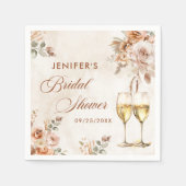 ボホフローラブライダルシャワー スタンダードカクテルナプキン (正面)