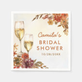ボホフローラブライダルシャワー スタンダードカクテルナプキン (正面)