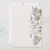 ボホフローラブライダルシャワー 招待状 (裏面)