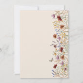 ボホフローラブライダルシャワー 招待状 (裏面)