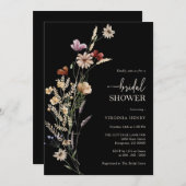 ボホフローラブライダルシャワー 招待状 (正面/裏面)