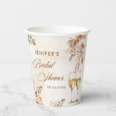 ボホフローラブライダルシャワー 紙コップ (正面)