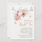 ボホフローラブライダルティーブロダルシャワー 招待状 (正面)