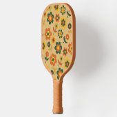ボホフローラブラウン&ベージュボタニカル春サマー ピックルボールラケット (左)