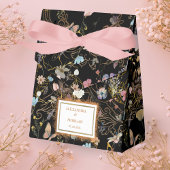 ボホフローラブラックバタフライ庭園の結婚式 フェイバーボックス