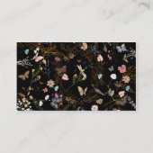 ボホフローラブラックバタフライ庭園の結婚式 プレイスカード (裏面)