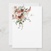 ボホフローラブランチとバブリーブライダルシャワー 招待状 (裏面)