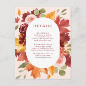 ボホフローラブルゴーニュ秋写真結婚詳細 エンクロージャーカード (正面)