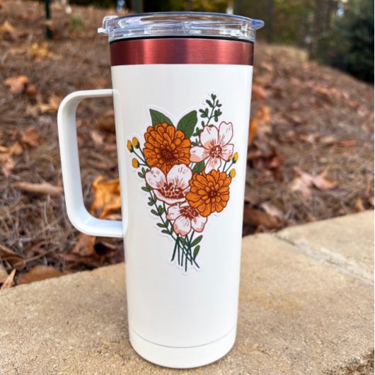 ボホフローラブーケカスタムーカットビニールシール シール