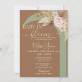 ボホフローラベビーイン開花ベビーシャワー 招待状 (正面)