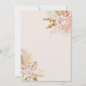 ボホフローラベビーイン開花ベビーシャワー 招待状 (裏面)