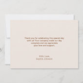 ボホフローラベビーキャリッジベビーシャワー サンキューカード (裏面)