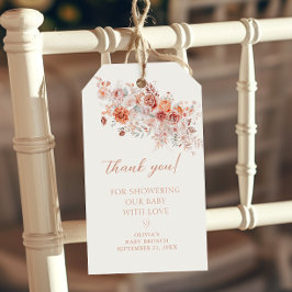 ボホフローラベビーブルンチサンキュー ギフトタグ