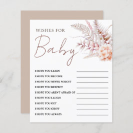 ボホフローラベビー願い |赤ちゃんシャワーゲーム