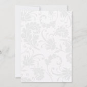 ボホフローラベリーパープル結婚ズ サンキューカード (裏面)