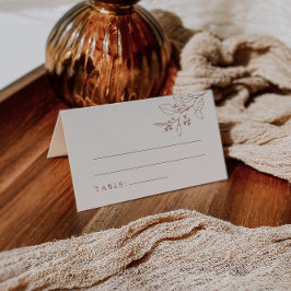 ボホフローラベージュ結婚ズ座席表 プレイスカード