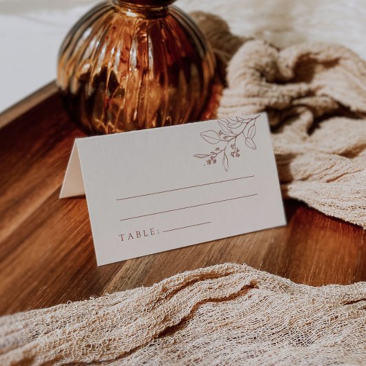 ボホフローラベージュ結婚ズ座席表 プレイスカード