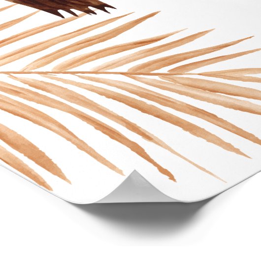 ボホフローラホーリーカウガール赤ちゃんシャワーへようこそ ポスター (角)