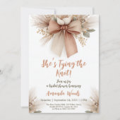 ボホフローラボウブライダルシャワー 招待状 (正面)