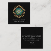 ボホフローラマンダラヨガインストラクター スクエア名刺 (正面/裏面)