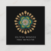 ボホフローラマンダラヨガインストラクター スクエア名刺 (正面)