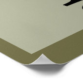 ボホフローラモノグラムB ポスター (角)