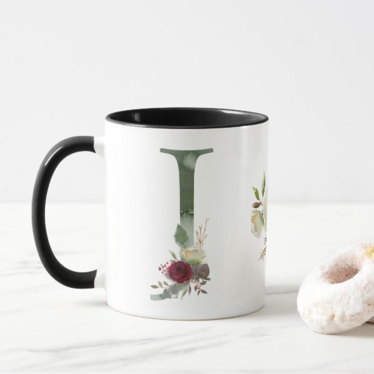 ボホフローラモノグラムJコーヒー マグカップ (ドーナツ)