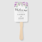 ボホフローラユーカリプトゥスピンク結婚式 プログラム ハンドファン (正面)