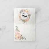 ボホフローラユーカリ素朴サンキューカード サンキューカード (内部)