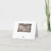 ボホフローラユーカリ素朴サンキューカード サンキューカード (裏面)