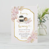 ボホフローララブイズブルーイングコーヒー招待状 招待状 (スタンド正面)